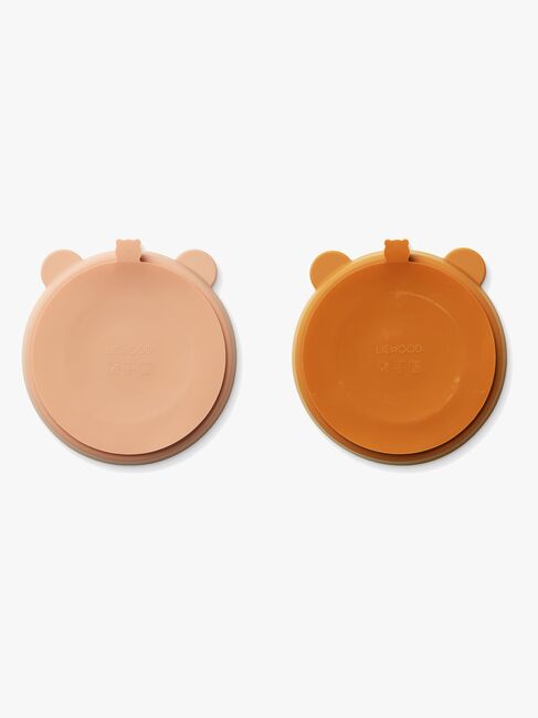 LIEWOOD Stacy Opdelt Tallerken 2-pak, Mustard/Tuscany Rose