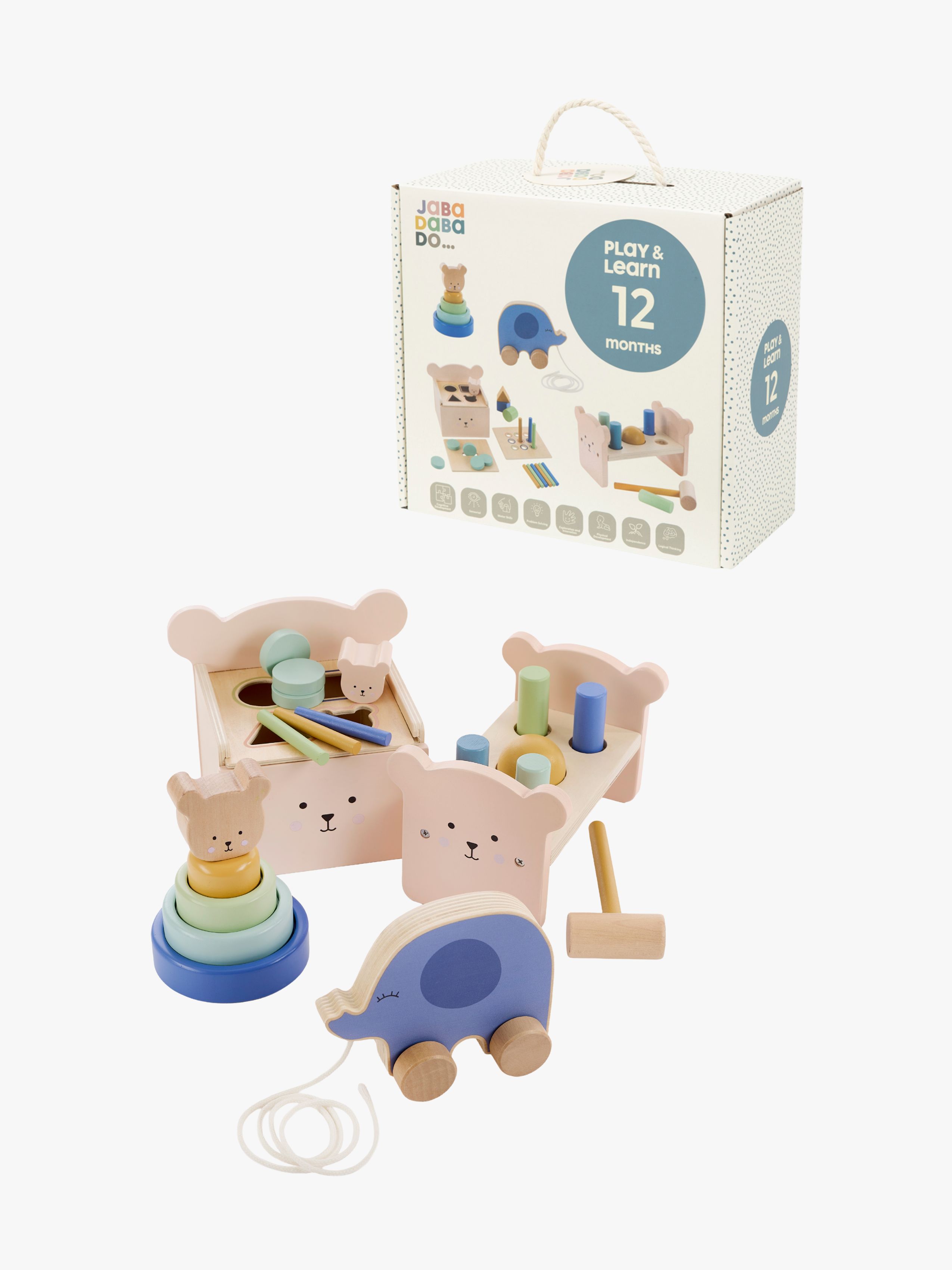 Jabadabado Leg Og Lær Kasse Teddy