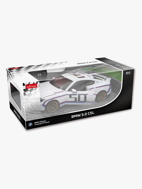 Rastar BMW 3.0 CSL Fjernstyret Bil 1:14, Hvid