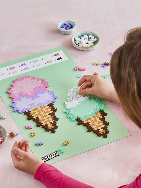 Plus-Plus Puzzle By Number Byggesæt Isvafler 250 Dele