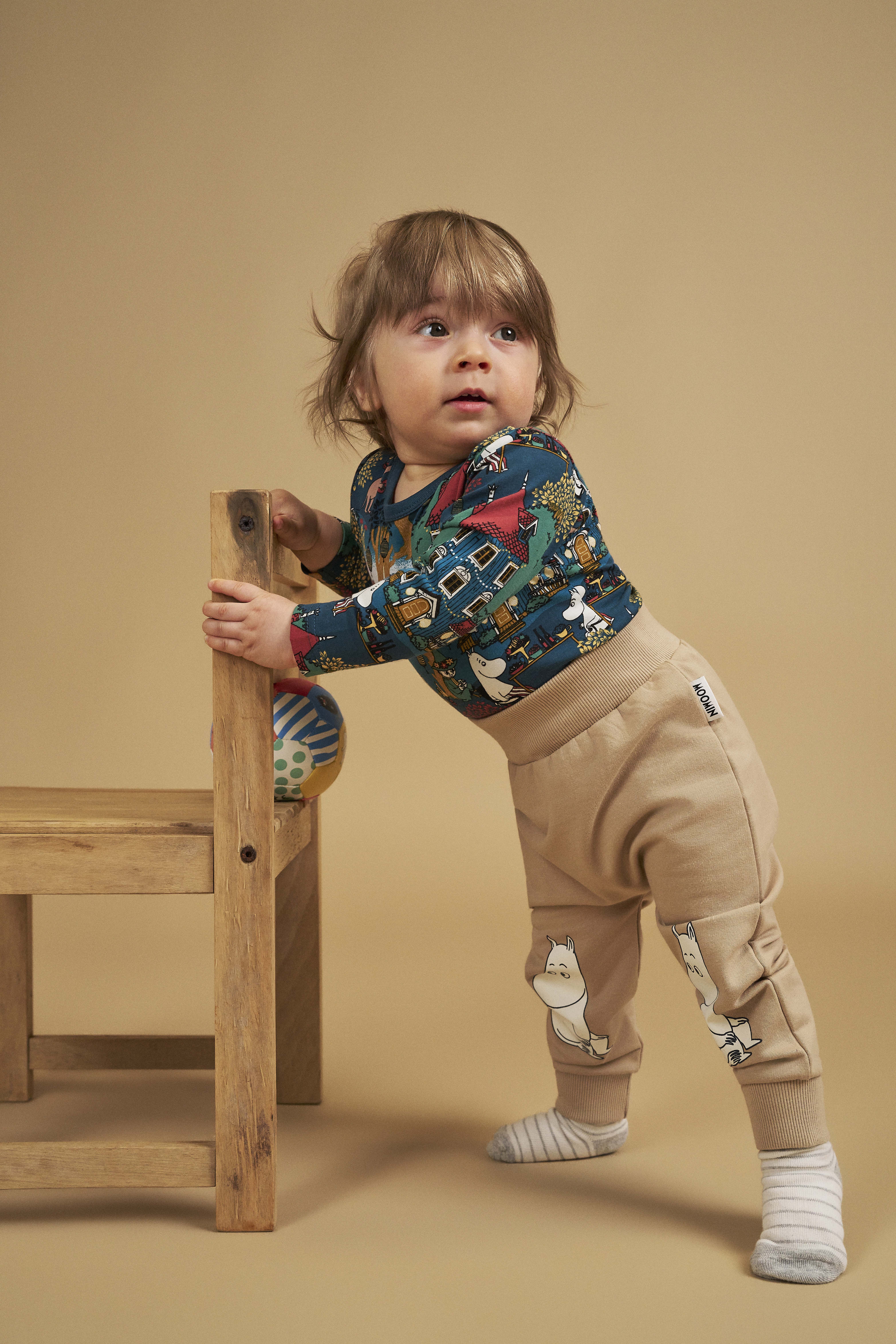 Moomin by Martinex Storm Joggingbukser Baby, Beige, 68