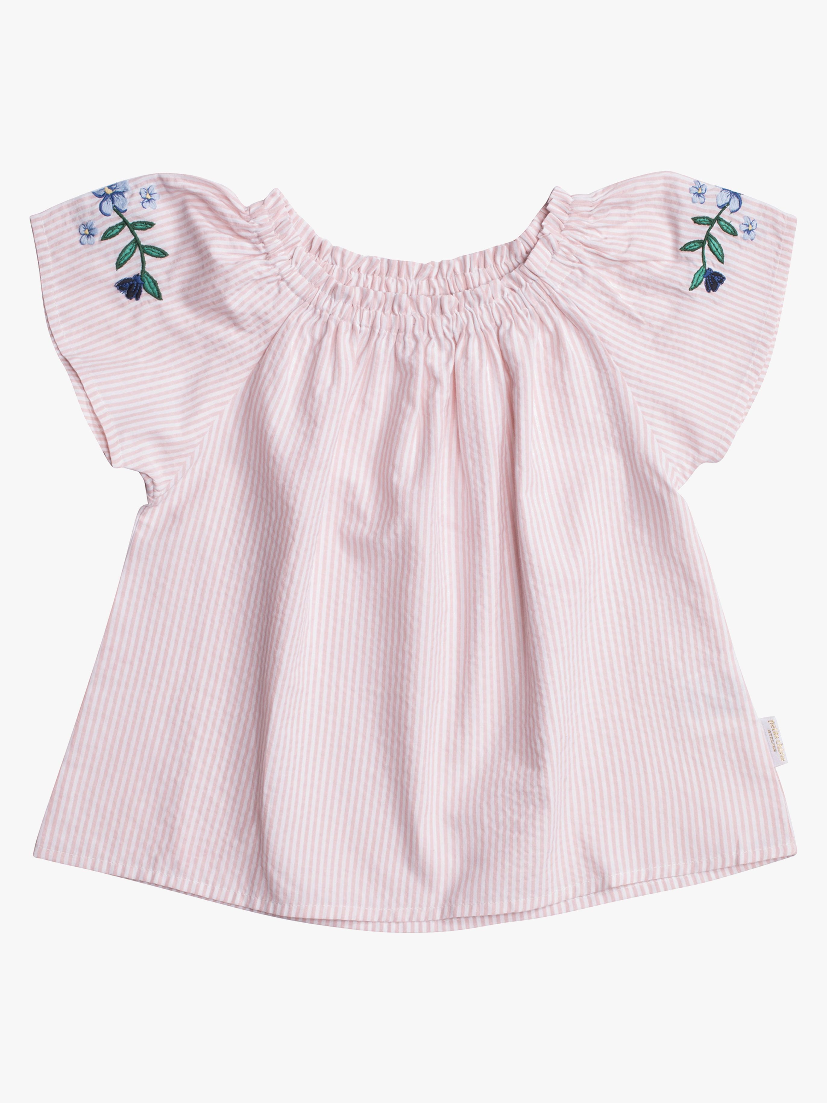 Petite Chérie Atelier Zola Bluse, Pink/White 104
