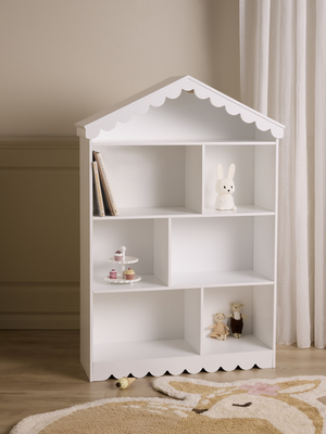 Alice & Fox Dune Bogreol & Dukkehus, White