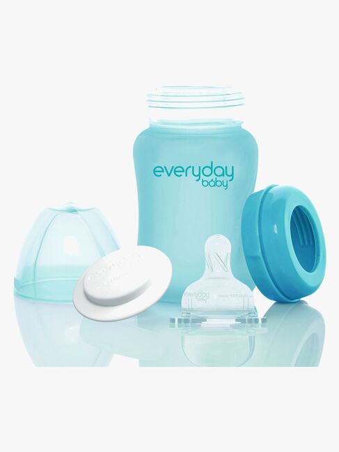 Everyday Baby Varmeindikator Sutteflaske Glas 150 ml, Turkis