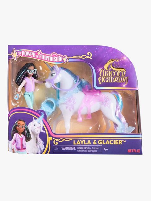 Unicorn Academy Dukke & Enhjørning V2 Layla & Glacier