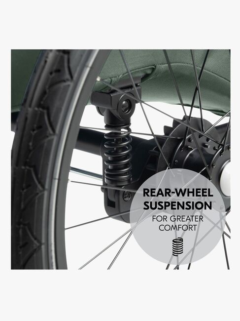 Hauck Dryk Duo Plus Cykelanhænger, Dark Green