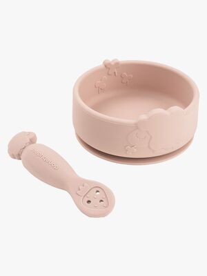 Done By Deer Sheepy Silikone Spisesæt Stick & Stay, Powder