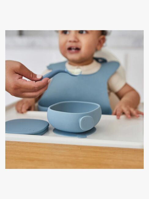 b.box Skål med Låg Silikone, Ocean