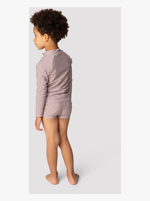 MINI A TURE Gani UV-trøje, Acorn Brown Stripes