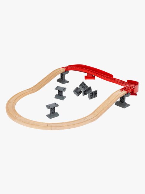 Brio World 33995 Pakke med hævede, buede skinner