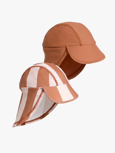 Nordbjörn Fårö 2-pak UV-Hat, Pink Stribet