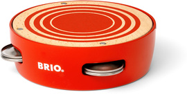 Brio 30263 Tambourine Instrument, Rød
