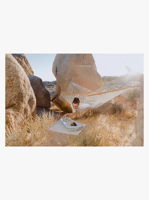 DockATot Deluxe+ Babynest, Marine Chambray