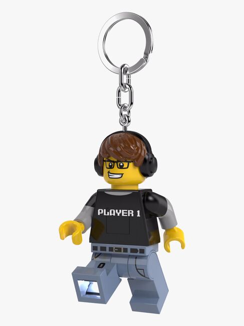 LEGO® Minifigure™ Videospil Dreng Nøglering med LED-lys