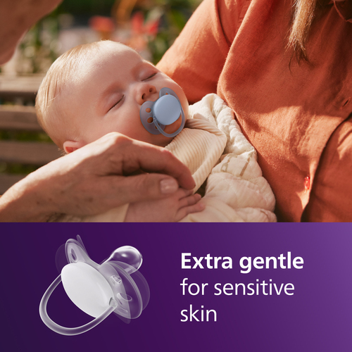 Philips Avent Ultra Soft Pacifier 6-18m 2-Pack, Beige/Lysegrøn