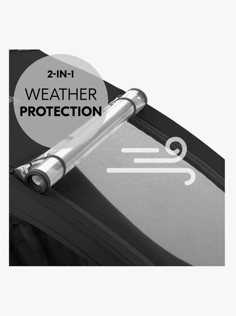 Hauck Dryk Duo Plus Cykelanhænger, Black