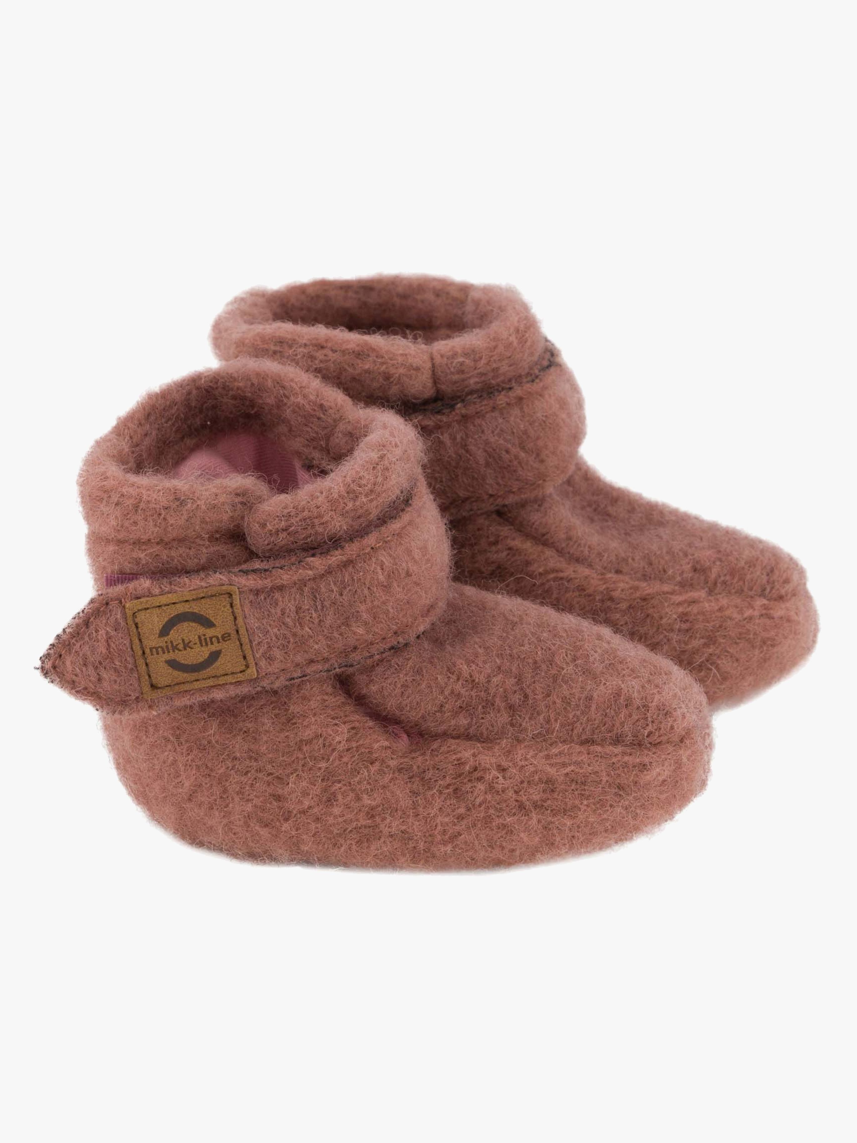 Mikk-Line Airwool Uldhjemmesko, Burlwood, 62-68
