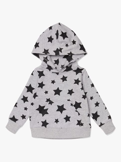 Luca & Lola Igor Hoodie, Grey Melange/Stars