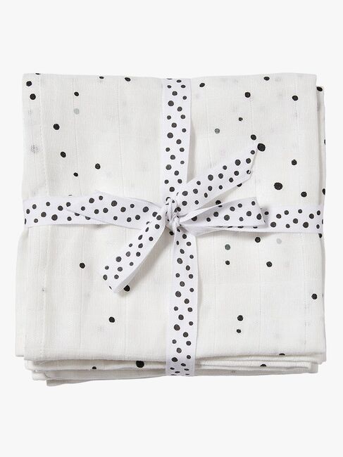 Done By Deer Stofble Dreamy Dots 120x120 2-pak, White