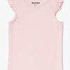 Hyperfied Frill Tank Top, Chalk Pink
