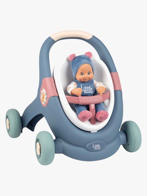 Smoby Little Smoby 3-i-1 Gåvogn med Dukke