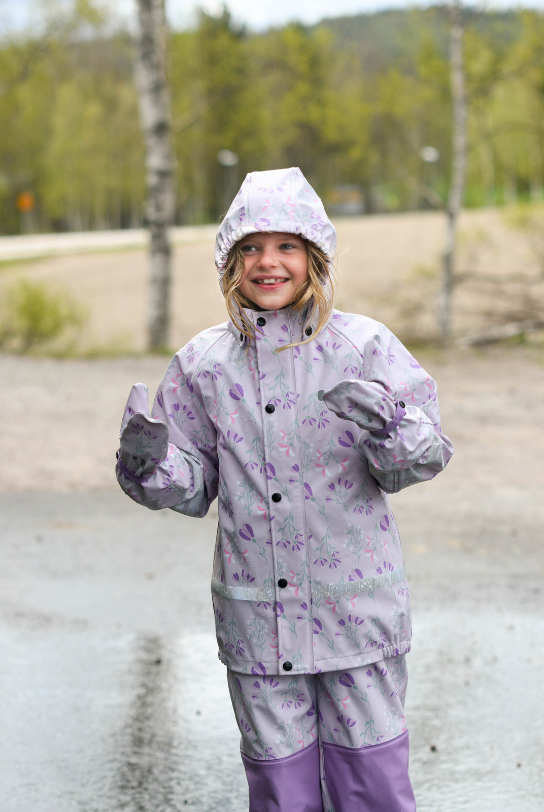 Lindberg Vattholma Regnsæt, Lavender/Pink