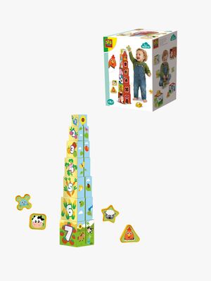 SES Creative Stableklodser Bondegårdsdyr 2-i-1