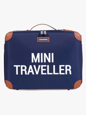 Childhome Mini Traveler Kuffert, Navy/White
