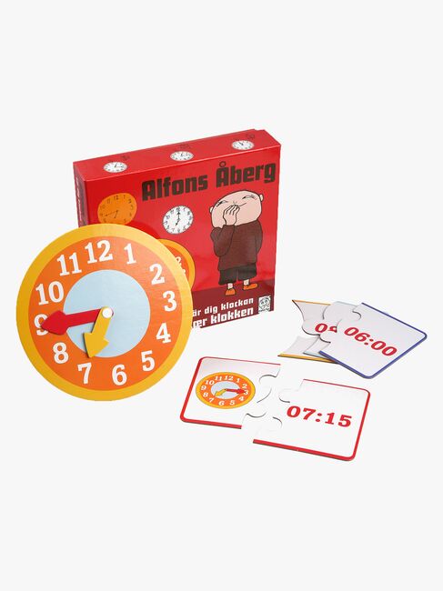 Alfons Åberg Børnespil 20 Brikker Lær Klokken