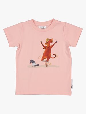 Geggamoja T-shirt Mor Muh og Krage, Pink