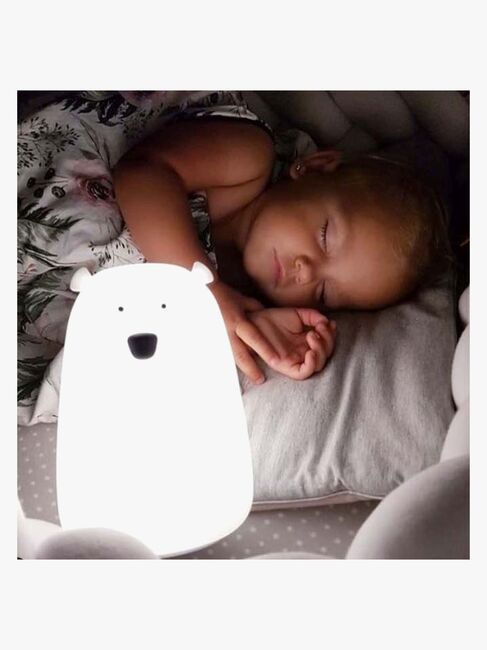 Rabbit & Friends Lampe Stor Bjørn, Hvid