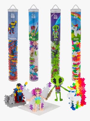 Plus-Plus Byggesæt med Bundplade & Tube Figurer 4x100 Dele