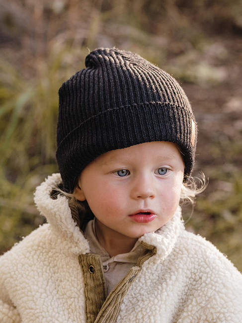 OICAN Wear Strikket Hue med Hovedbeskyttelse Merinomix, Sort 250116-Black-4648_5b.jpg