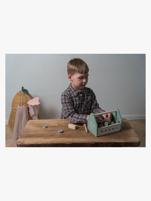 Dantoy Værktøjskasse Wood In Gift Box