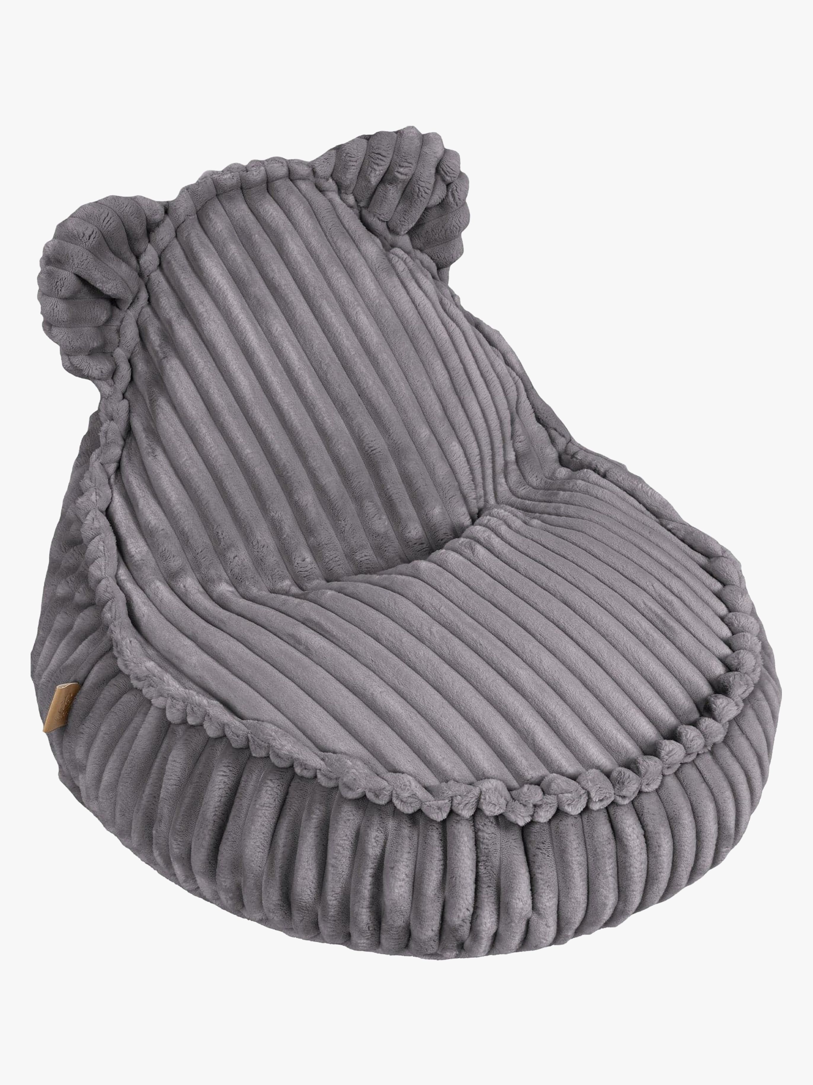 Meowbaby Churros Sækkestol Teddy, Jurassic Grey, Børnemøbler, Indretning børneværelse