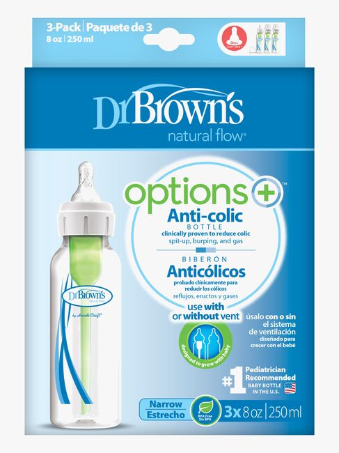 Dr. Brown's Option+ Smal Hals Sutteflaske 250 ml 3-pak
