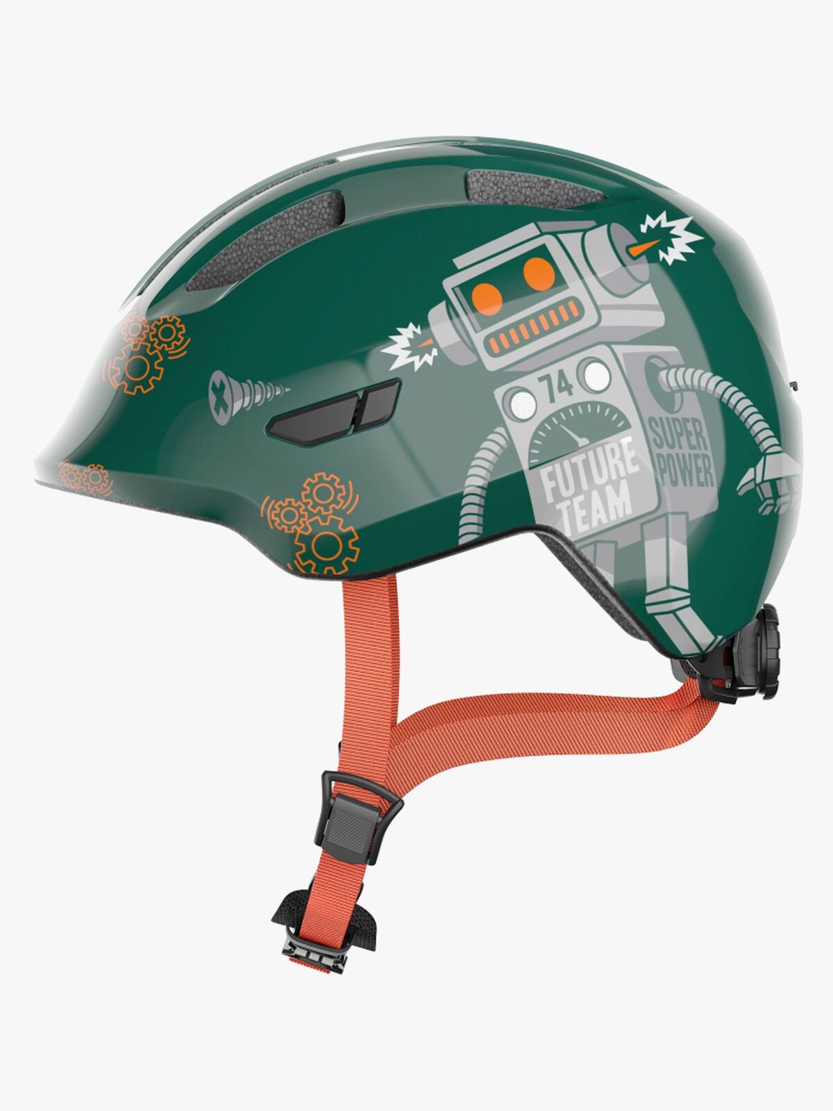 ABUS Smiley Hjelm, Green Robo