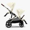 Cybex GAZELLE S Tvillingevogn, Seashell Beige/Taupe