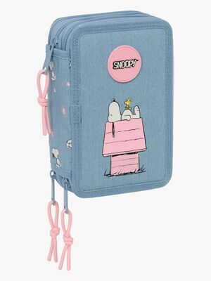 Nuser  Fyldt Penalhus med 3 Rum 37 Dele, Jeans