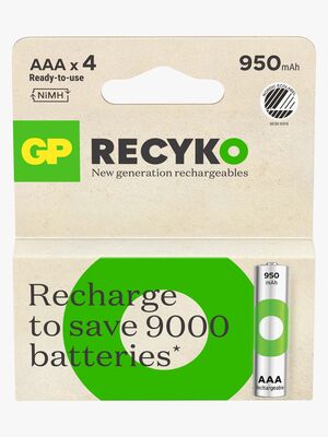 GP Batterier ReCyko 950mAh, AAA 4-pak