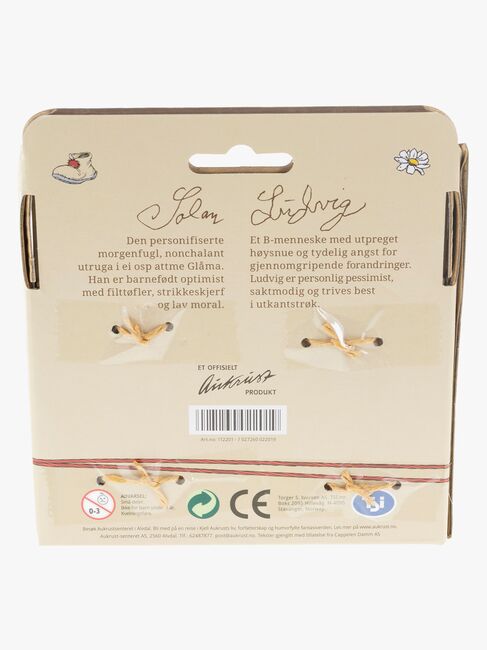 Flåklypa Figursæt Ludvig & Solan 10 cm