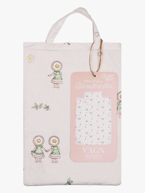 Elsa Beskow Blomsterfesten Sengesæt 70 x 80 Tremmeseng, Sandfarvet