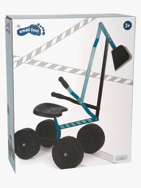 Small Foot Gravemaskine med Hjul, Blå