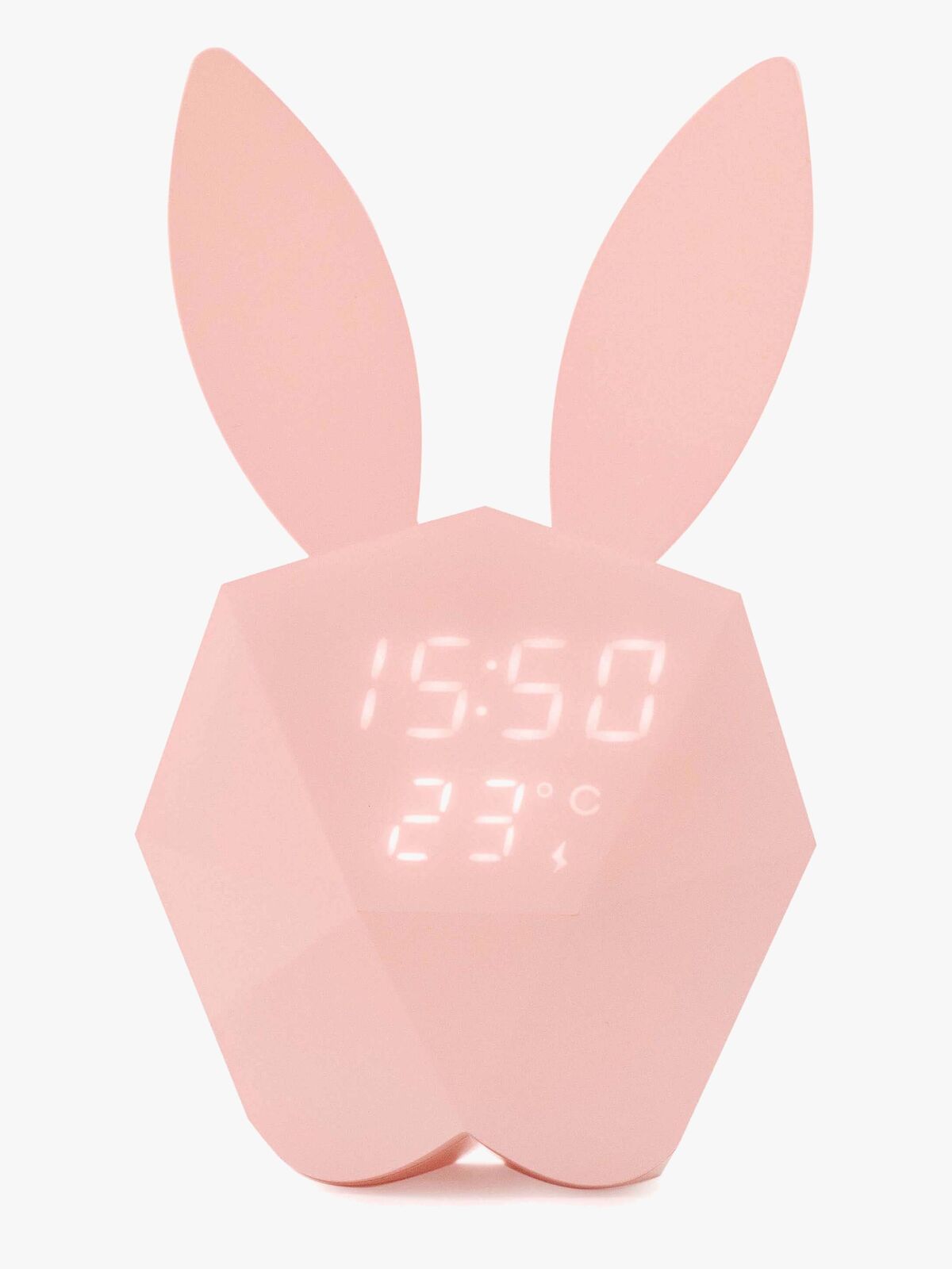 MOB Vækkeur med Natlampe Kanin, Lyserød