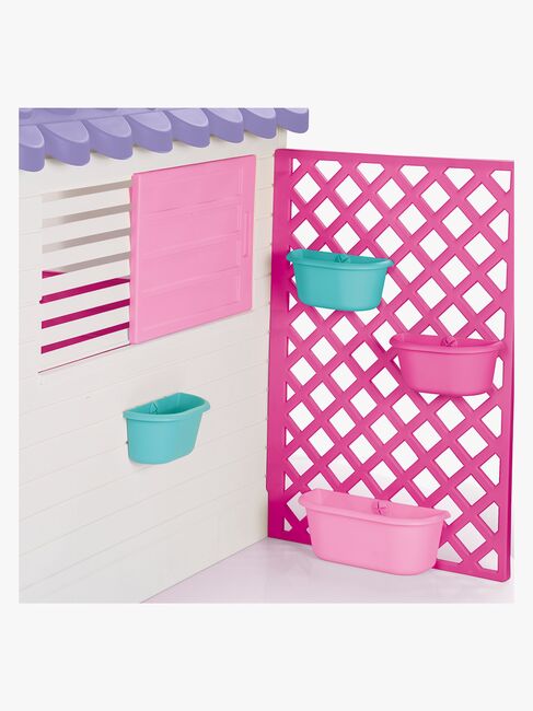 DOLU Garden Legehus med Hegn, Pink