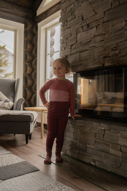 Lindberg Bamboo Merino Skiundertøj, Blush/Rose