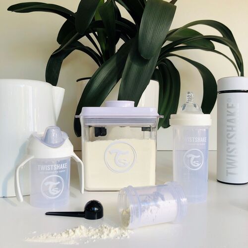 Twistshake Pulverbeholder 1700ml, Hvid