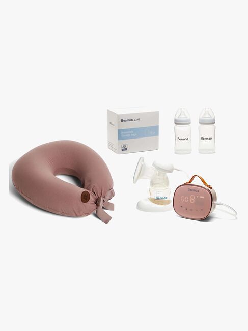 Beemoo CARE Single Elektrisk Brystpumpe & Ammepakke, Ashes of Roses