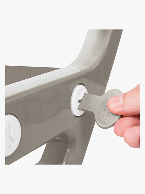 DOLU Toiletsæde med Stige, Stone Grey