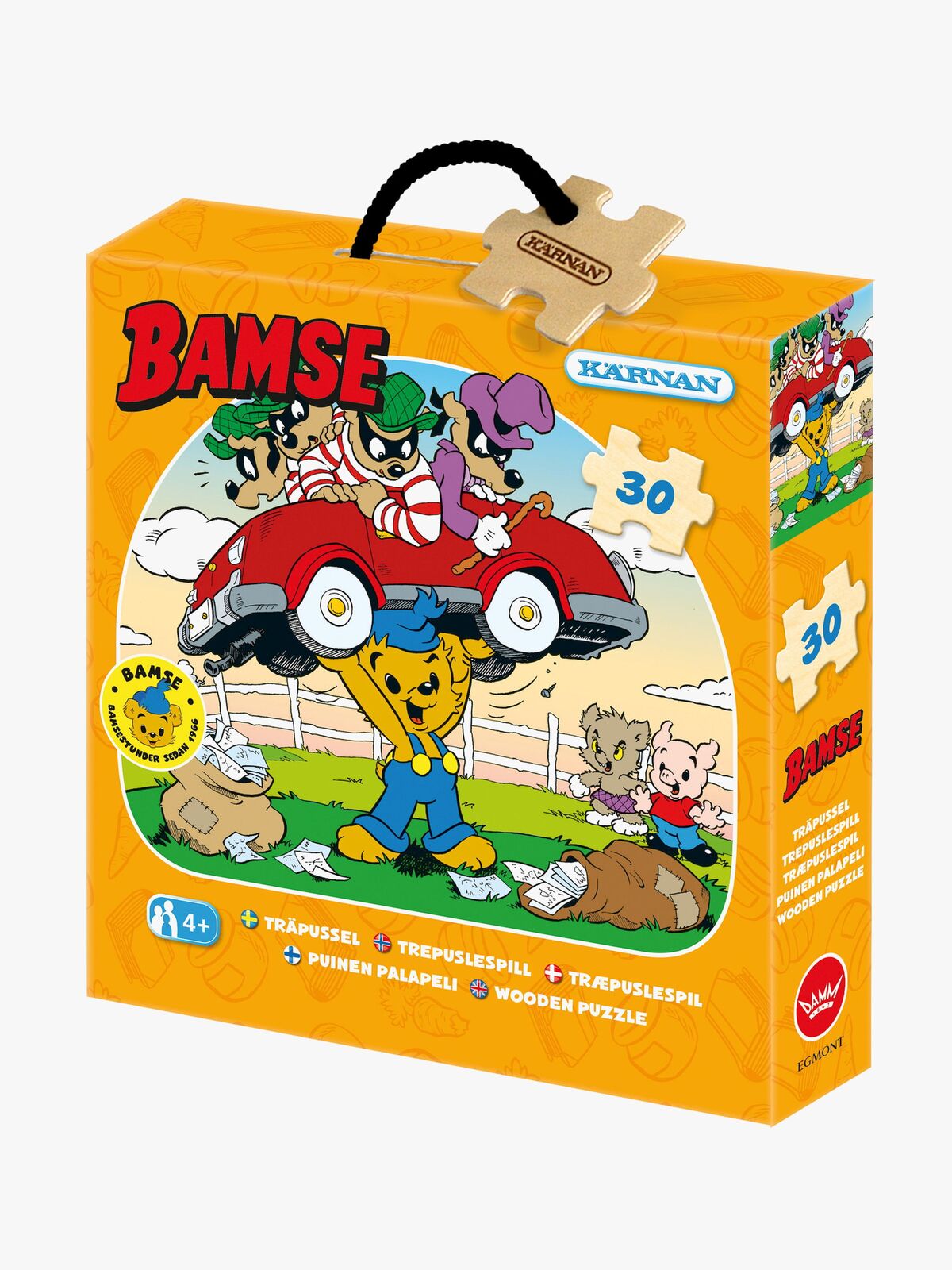 Egmont Kärnan Skurkpussel Bamse Træpuslespil 30 Brikker